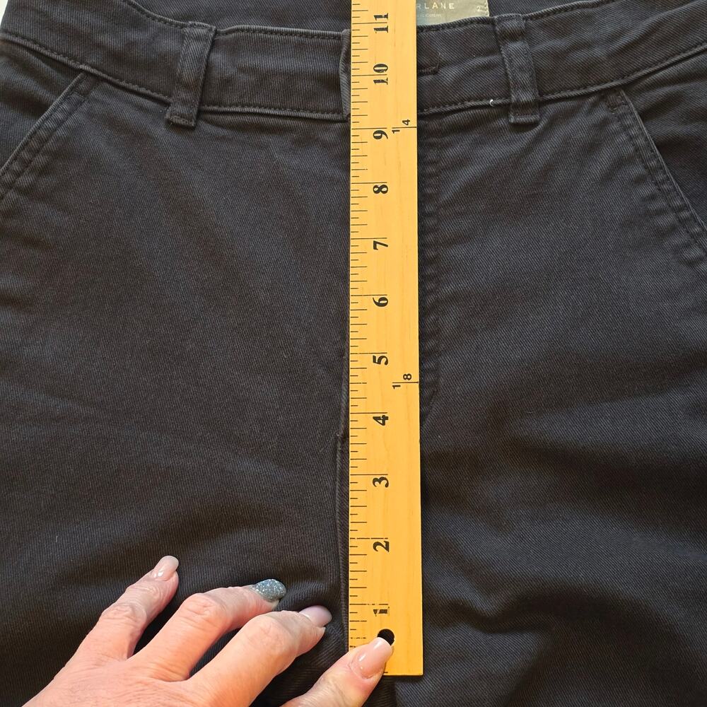 Everlane The Utility Barrel Pant Womens Size 2 Black Cropped High Rise Casual - Picture 10 of 12